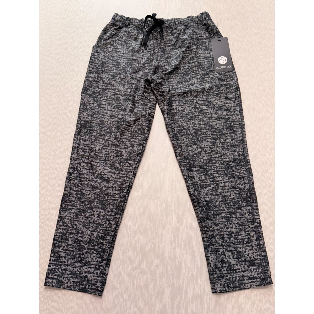 Scorpio Sol Fare Crop Jogger Black Distressed Heather Performance Pants SS-470